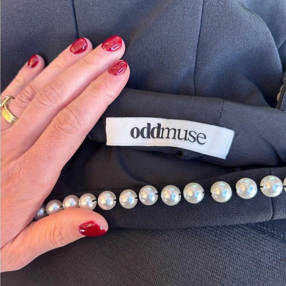 ❤️ODD MUSE LONDON! NEW Elegant Black Long Sleeve Dress - Picture 3 of 4